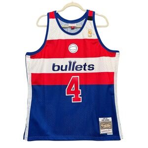 Mitchell Ness Chris Webber #4 Washington Bullets NBA Swingman Jersey XL